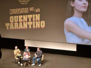 Med vrhunci letošnjega Cannesa je bil pogovor s Quentinom Tarantinom, ki se ga je udeležil tudi Nejc Feguš