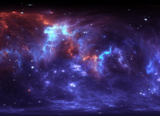 Osupljivo odkritje astronomov: Našli planet, ki ne bi smel obstajati 360 degree space background with nebula and stars, equirectangular projection, environment map. HDRI spherical panorama. 3d illustration