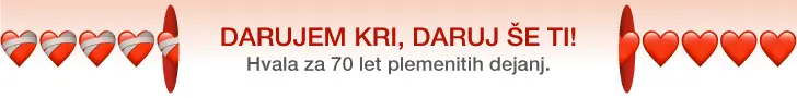 Darujem kri, daruj še ti. Hvala za 70 let plemenitih dejanj