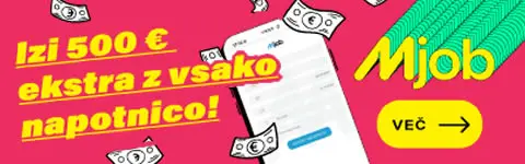 Izi 500 evrov ekstra z vsako napotnico!