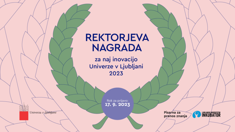 3000 € za najboljšo inovacijo Univerze v Ljubljani 2023! (RAZPIS)