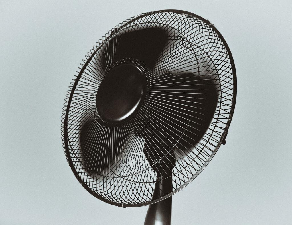 black, fan, air