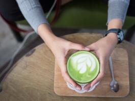 matcha latte, hot, matcha