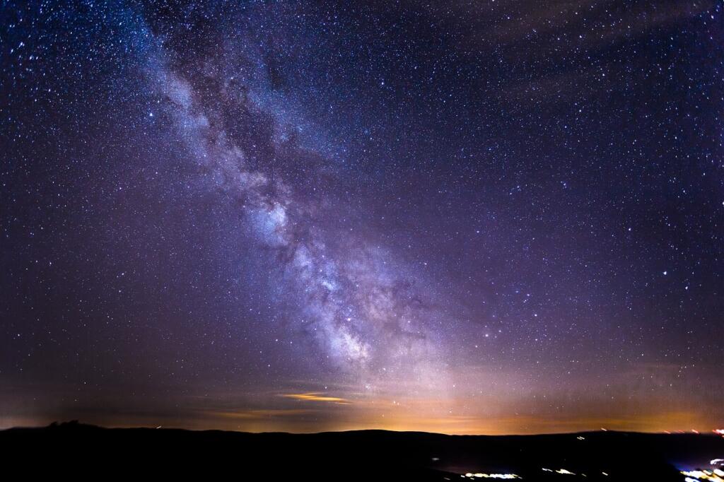 starry sky, milky way, night sky