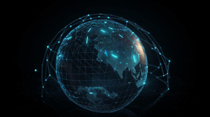 zemlja sateliti Zemlja, ki jo obdaja umetna inteligenca