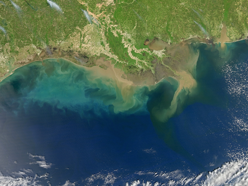 Turkizna območja morja so abnormalne količine alg, ki zrastejo ob onesnaženju z gnojili in zadušijo ostalo življe.
