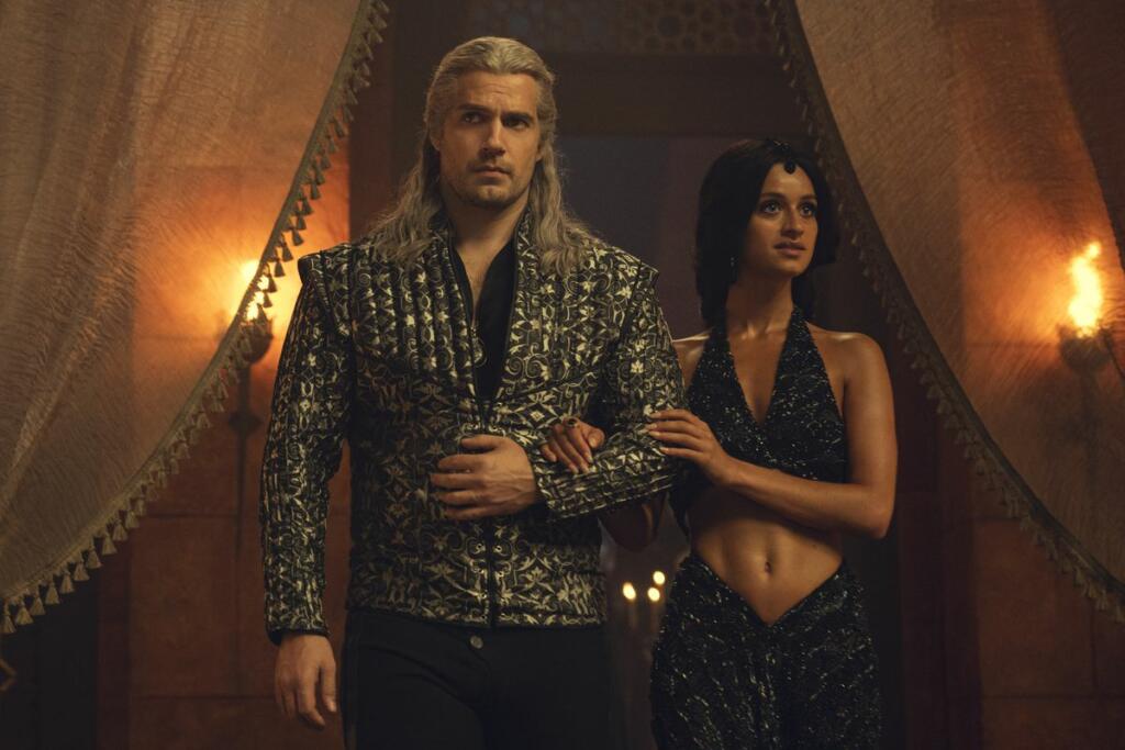 Henry Cavill in Anya Chalotra kot Geralt in Yennefer v tretji sezoni serije