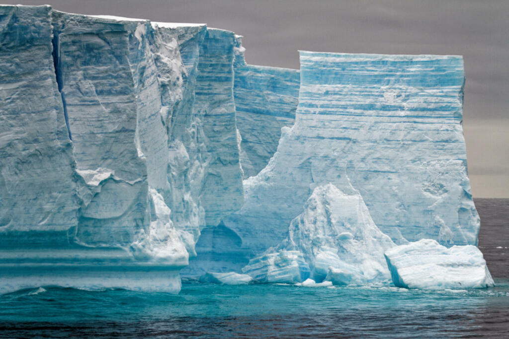 Antarctica, Antarctic Peninsula, Palmer Archipelago, Neumayer Channel - Global warming - Fairytale landscape - Tabular Iceberg in Bransfield Strait