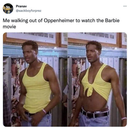 Barbie in Oppenheimer