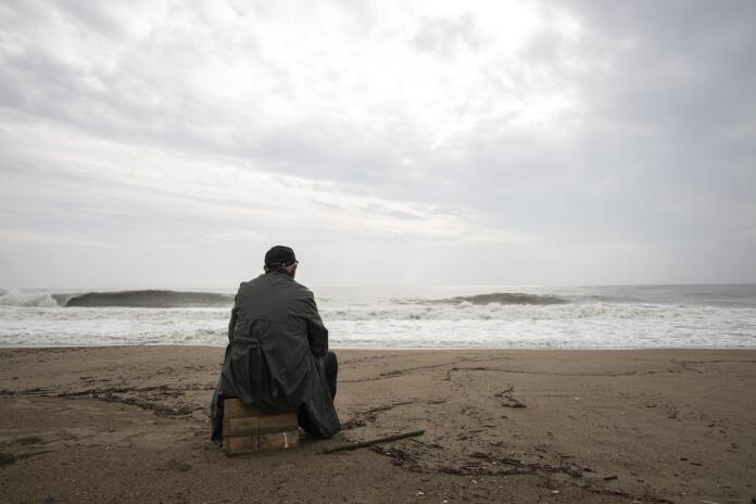 storm, human, sea