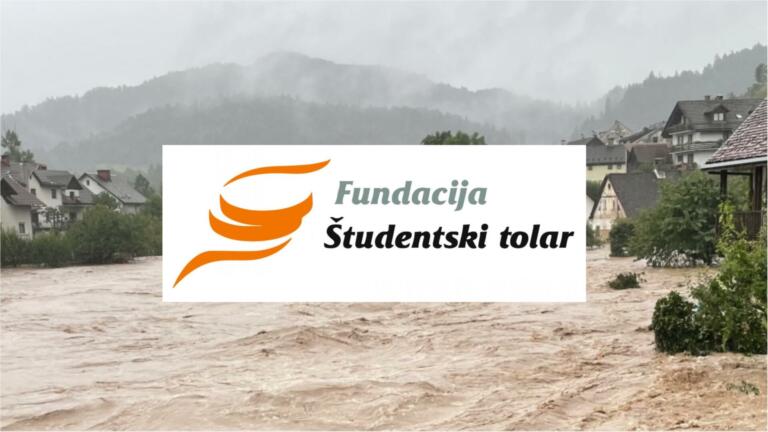 Denarna pomoč za študente, prizadete v poplavah! Razpis Fundacije Študentski tolar
