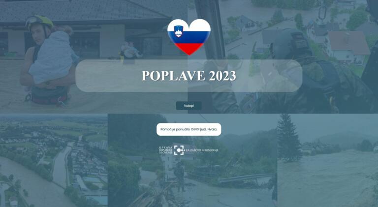 Ne veš, kako in kje pomagati? Poglej v aplikacijo Poplave 2023