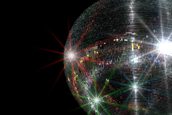 Disco Ball on black background