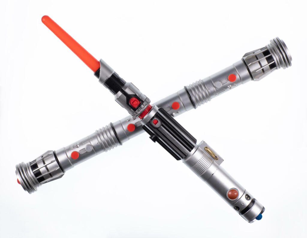 laser sword isolated on white background