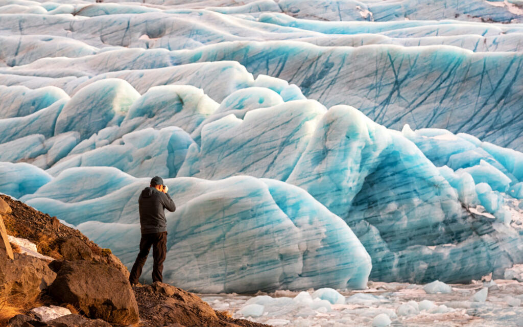Največji ledenik v Evropi je Vatnajokull, najdemo pa ga na Islandiji