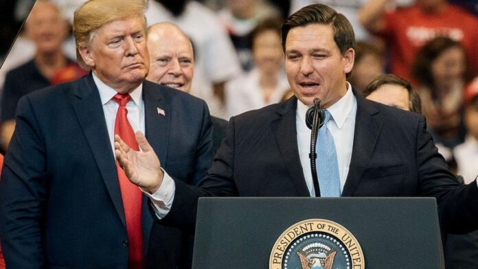 Donald Trump in Ron DeSantis