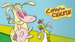 Cow and chicken cartoon