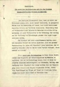 Smernice. Hrani Landesarchiv Baden-Württemberg, Abt. Staatsarchiv Freiburg, B 748/1 Nr. 1958.