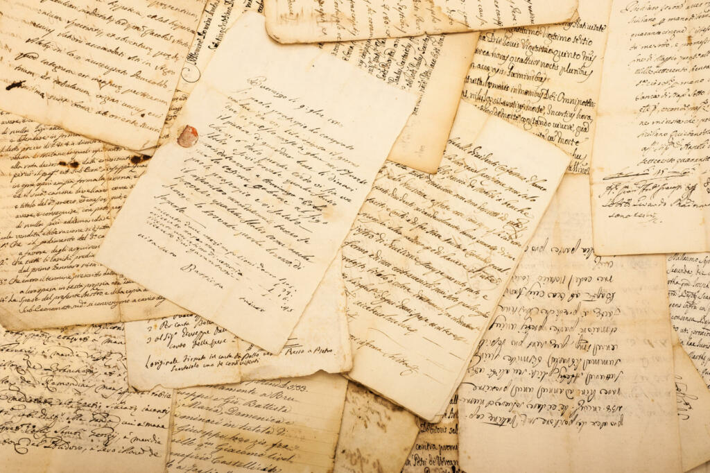 Vintage letters of the 1700/1800 century