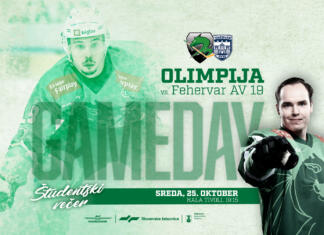 ICEHL: HK SŽ Olimpija – Hydro Fehervar AV19 ICEHL: HK SŽ Olimpija - Hydro Fehervar AV19