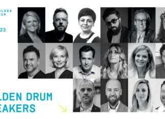 Se vidimo čez en teden v Portorožu na Zlatem bobnu! Kolaž govorcev na Golden Drum