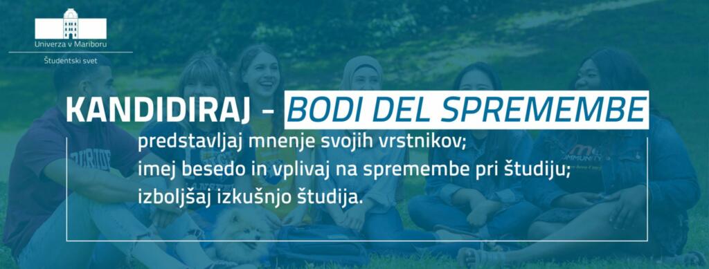 Kandidiraj za Študentski svet UM