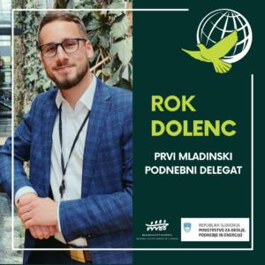 Rok Dolenc, prvi mladinski podnebni delegat Slovenije