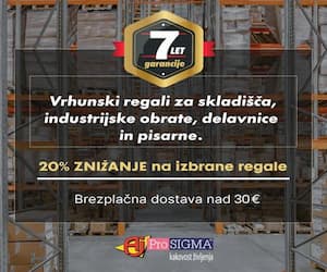 Vrhunski regali za skladišča, industrijske obrate, delavnice in pisarne. 20 % na izbrane regale. Brezplačna dostava nad 30 €.