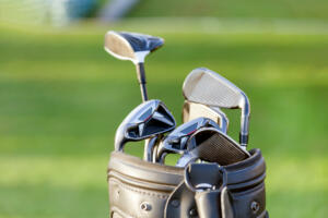 Professional golf gear outdoor at the golf course