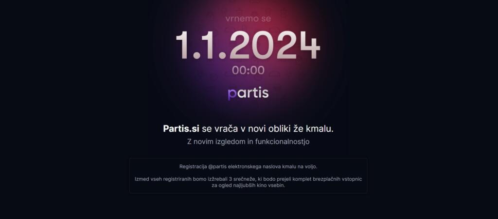 Partis se vrača z letom 2024