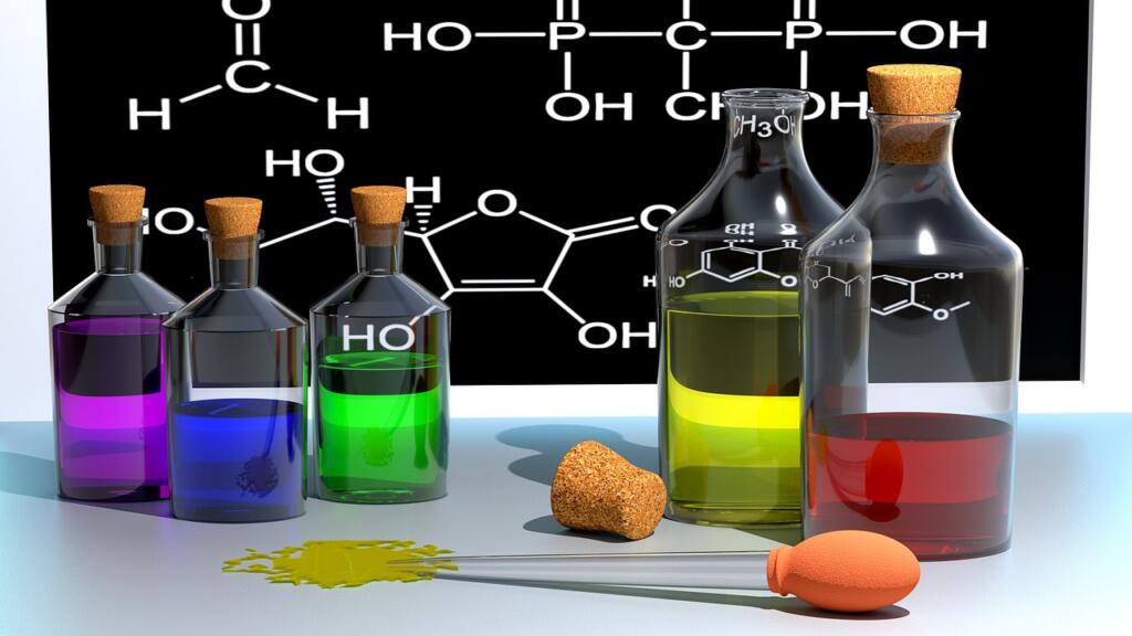 chemistry, school, coloured