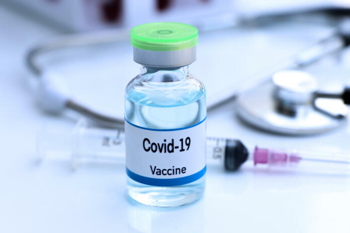 Covid-19 vaccine in a vial, immunization and treatment of infection, vaccine used for disease prevention