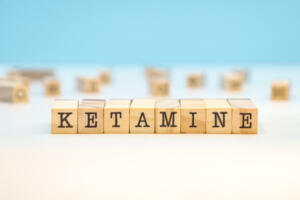 Ketamine Word On Wooden Cubes