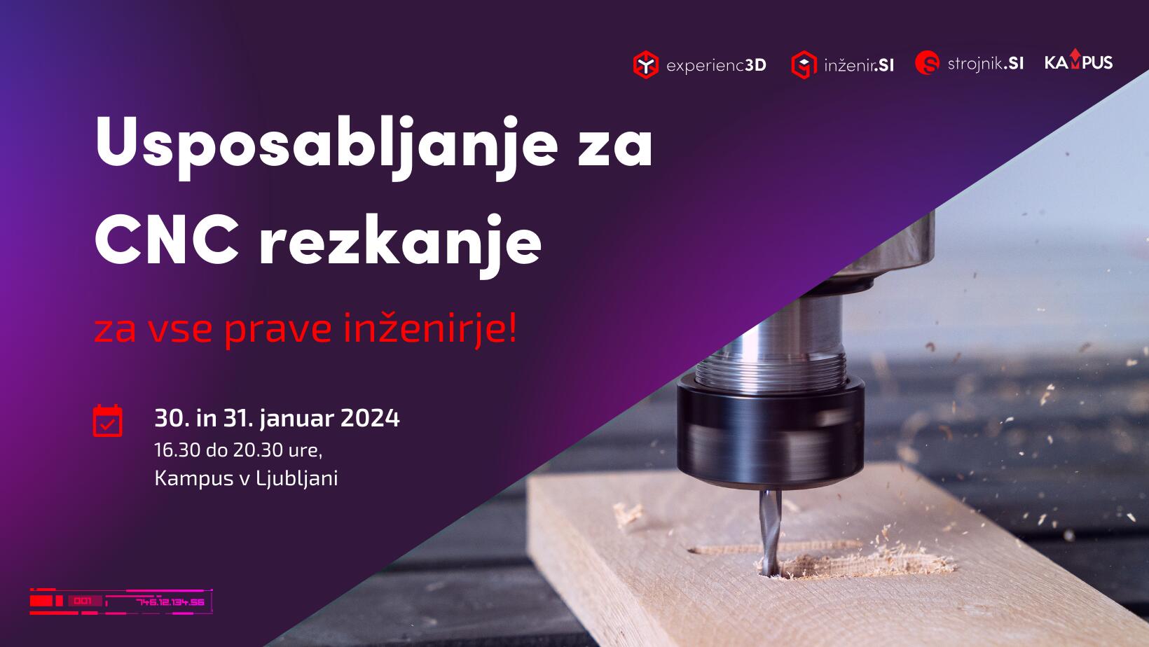 Usposabljanje za CNC rezkanje