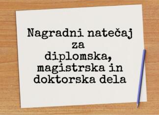 Nagradni natečaj za dela s področja Slovenci v zamejstvu in izseljenstvu Nagradni natečaj za dela s področja Slovenci v zamejstvu in izseljenstvu