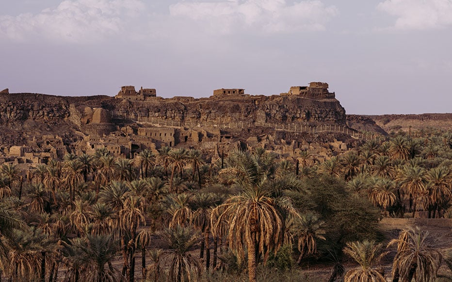 Oaza Khaybar, kjer je bila odkrita obsežna utrdba