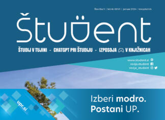 4 koraki do študija v tujini, Kako lahko izkoristiš ChatGPT pri študiju, Izposoja videoiger v knjižnicah Naslovnica revije Študent, januar 2024