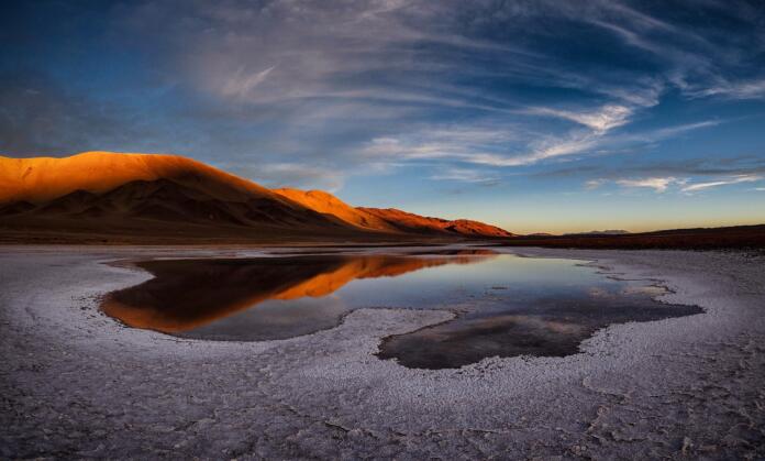 lake, salt flat, andes