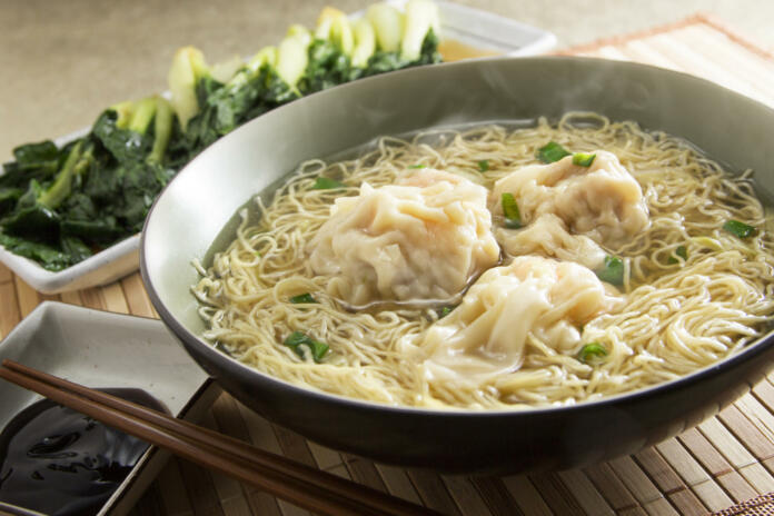 Wonton Noodle Vegetable Food Chinese