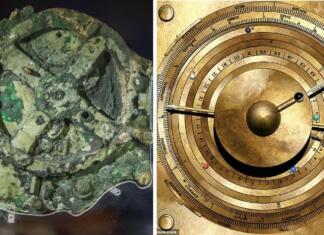 Antikiterski mehanizem: Skrivnosti starogrškega računalnika Fotografija originalnega mehanizma in moderne rekonstrukcije