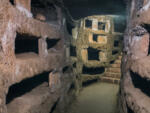 Catacombe di San Pancrazio under the basilica in Trastevere, Rome Italy