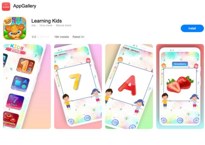 aplikacija namenjena otrokom