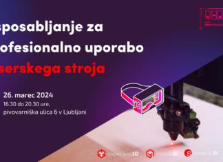 Usposabljanje za lasersko- gravirni stroj | Pivovarniška ulica 6, Ljubljana | 26. marec