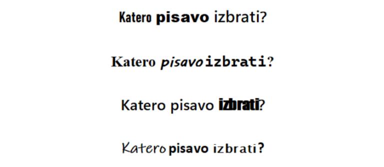 Umetnost berljivosti: Vpliv pisav na branje in razumevanje besedil
