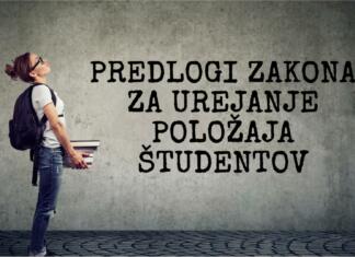 Spremembe ZUPŠ-2, ki jih zahtevajo mladi Predlogi zakona za urejanje položaja študentov