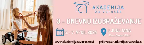 Akademija za varuške. 3-dnevno izobraževanje 5.-7. april, Ljubljana.