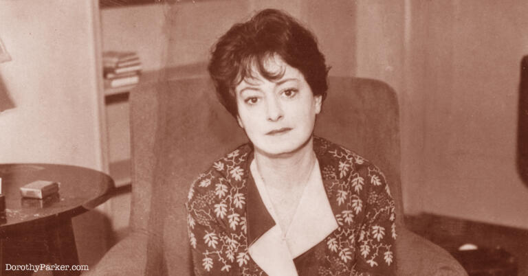 Dorothy Parker: »Vseeno mi je, kaj o meni pišejo, naj le ni res«