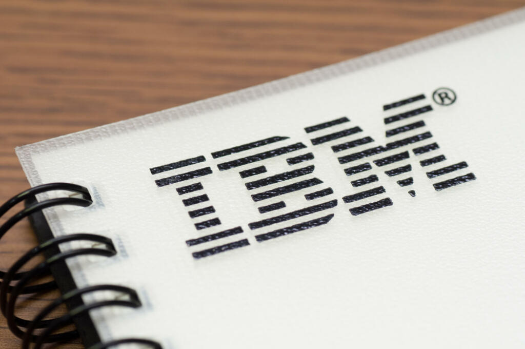 "Yokohama, Japan - August 15, 2011: IBM sign on a notebook which is one of deliverables in an education course for managers."