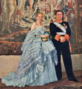 Fotografija argentinskega predsedniškega para, na kateri sta Juan in Eva Peron
