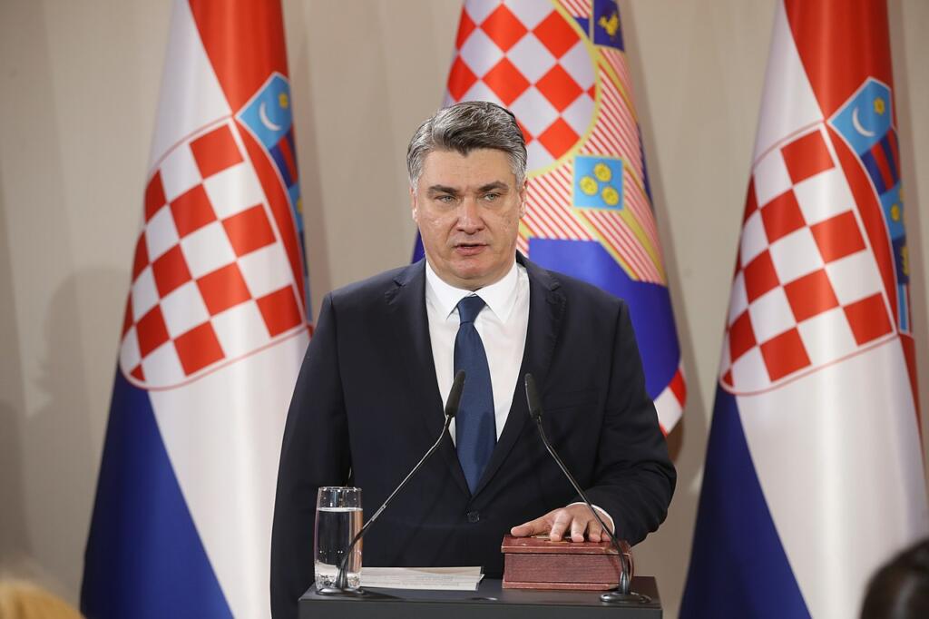 Fotografija hrvaškega predsednika Zorana Milanovića